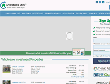 Tablet Screenshot of investorsmls.com
